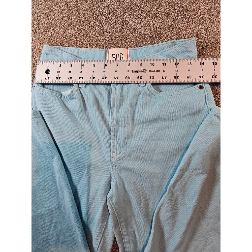 BDG Urban Outfitters High & Wide Leg Jeans Light Blue Wash Denim Size 27 - Picture 6 of 16